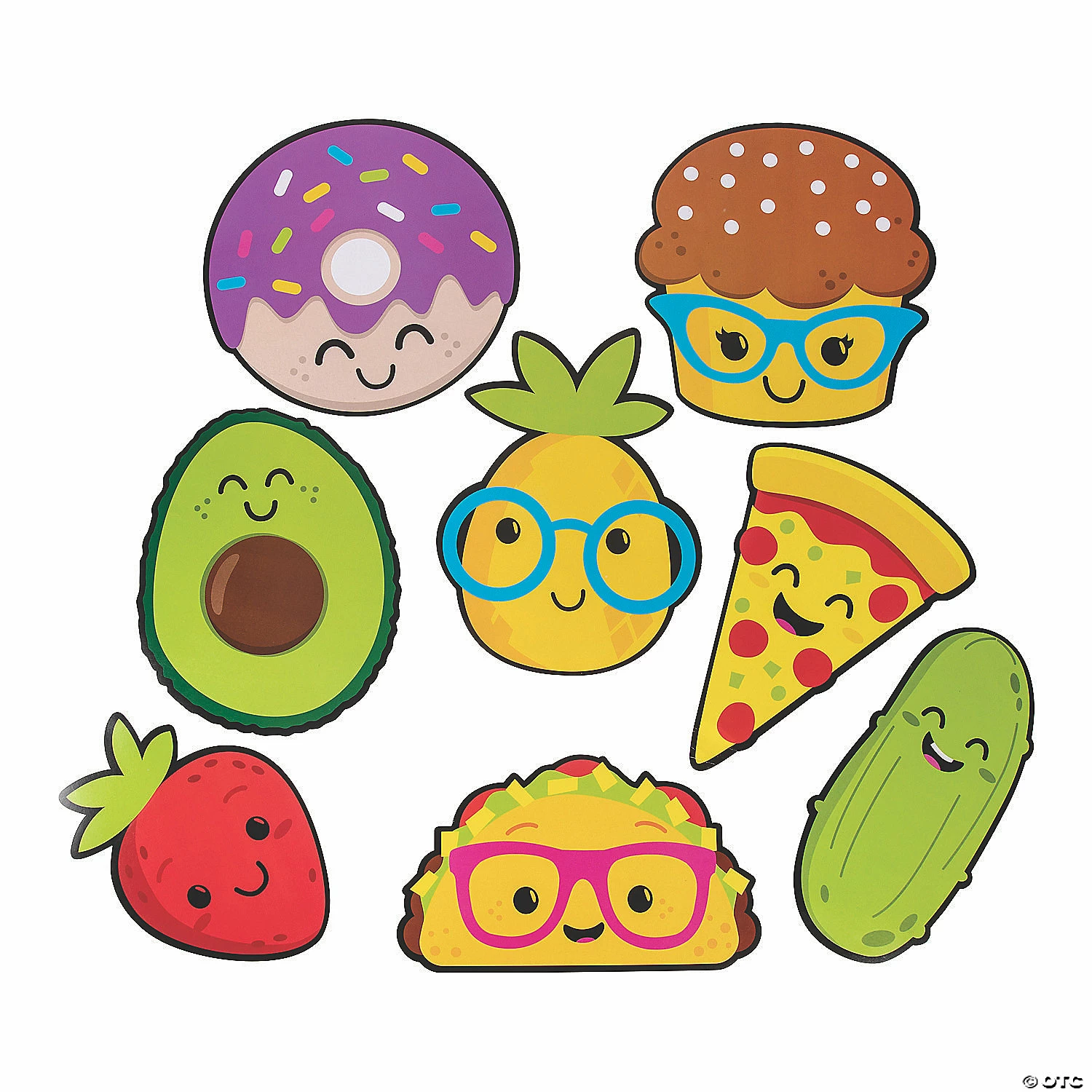 Discount โ Jumbo Funtastic Food Friends Cutouts - 8 Pc. ๐