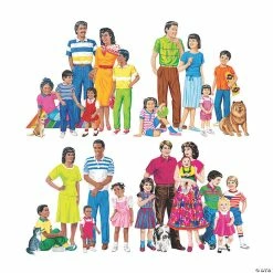 Flash Sale 💯 Multicultural Families Flannelboard Set, 4 Families 🔔