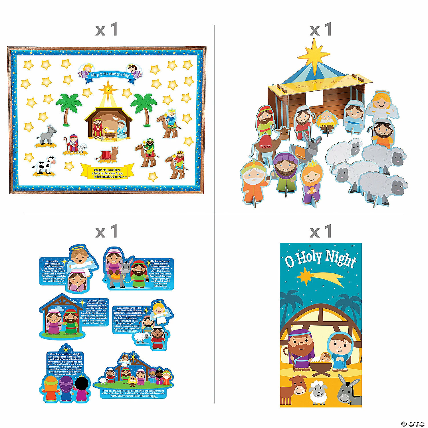 Hot Sale ๐ Nativity Classroom Decorating KIt - 9 Pc. ๐ - Image 2