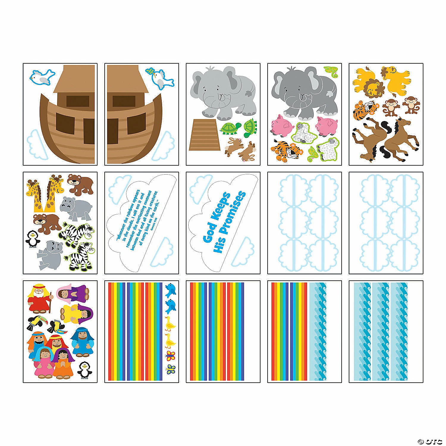Best Sale ๐ Noah's Ark Bulletin Board Set - 91 Pc. โจ - Image 2