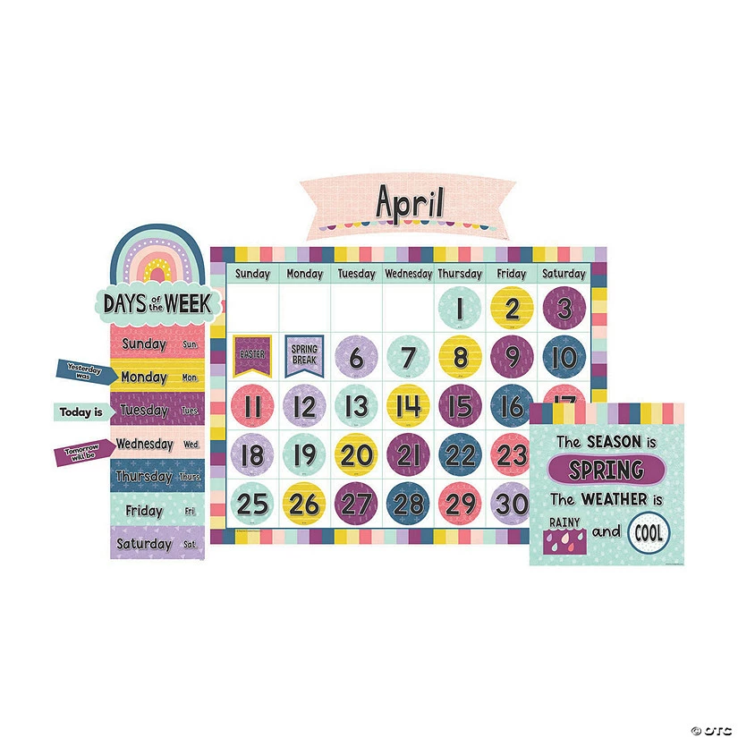 Deals ๐ Oh Happy Day Calendar Bulletin Board Set - 96 Pc. โค๏ธ
