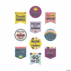 New 👏 Oh Happy Day Positive Sayings Cutouts - 30 Pc. ⭐