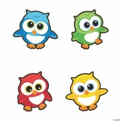 Wholesale 😉 Owl Bulletin Board Cutouts - 48 Pc. 👍