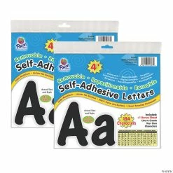 Cheap 🔔 Pacon® Self-Adhesive Letters, Black, Cheery Font, 4", 154 Per Pack, 2 Packs ✨