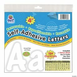 Top 10 🤩 Pacon® Self-Adhesive Letters, White, 4" 🛒