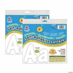 Cheap 🎉 Pacon® Self-Adhesive Letters, White, Cheery Font, 4", 154 Per Pack, 2 Packs ❤️