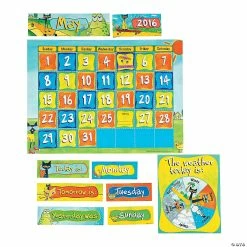 Cheap 🥰 Pete the Cat™ Bulletin Board Calendar - 49 Pc. 🔥