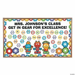 Best reviews of 🎉 Robots & Gears Bulletin Board Set - 200 Pc. ⭐