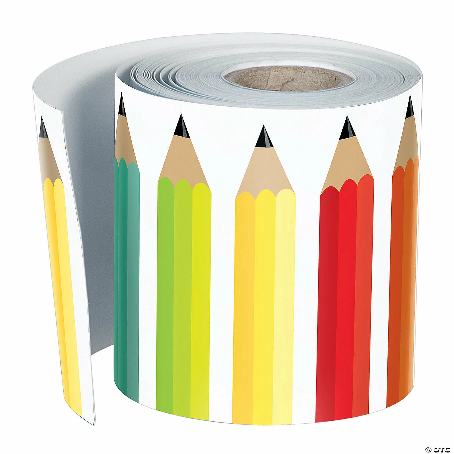 Brand new π Schoolgirl Style Black, White & Stylish Brights Pencils Rolled Straight Border, 36 Feet Per Roll, Pack of 3 π - Image 2