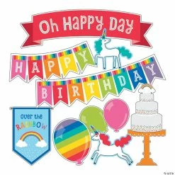 Best Sale 🎉 Schoolgirl Style™ Hello Sunshine 🎂 Birthday Mini Bulletin Board Set - 29 Pc. 🔔