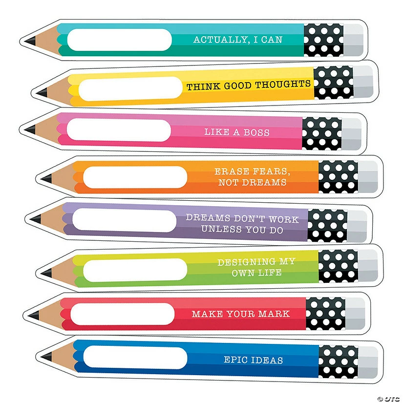 Discount 🛒 Schoolgirl Style™ Hello Sunshine Pencil Bulletin Board Cutouts - 36 Pc. 💯