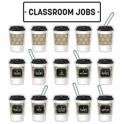 Outlet 😉 Schoolgirl Style Industrial Cafe Classroom Jobs Mini Bulletin Board Set ❤️