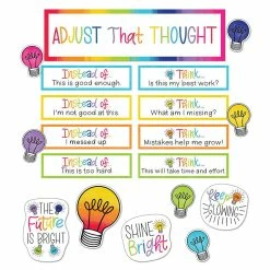 Top 10 👏 Schoolgirl Style Light Bulb Moments Growth Mindset Mini Bulletin Board Set 😀