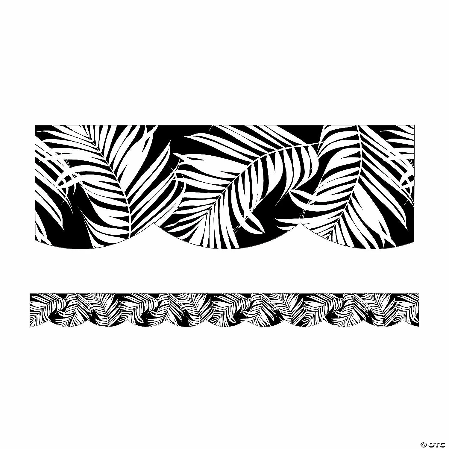 Best Pirce โ๏ธ Schoolgirl Style Simply Boho Black with White Leaves Scalloped Borders, 39 Feet Per Pack, 6 Packs ๐ - Image 2