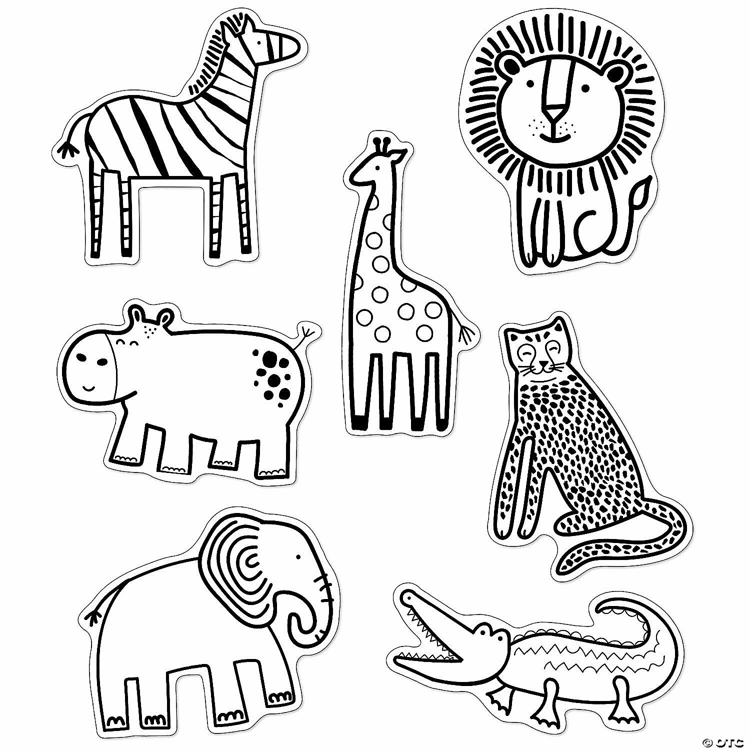 Flash Sale π Schoolgirl Style Simply Safari Animals Cut-Outs, 36 Per Pack, 3 Packs π - Image 2