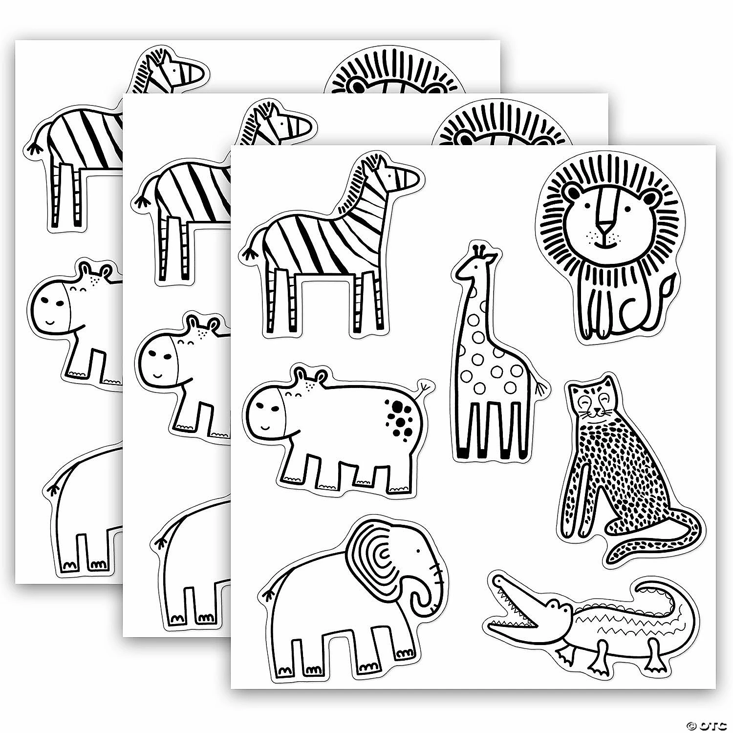 Flash Sale π Schoolgirl Style Simply Safari Animals Cut-Outs, 36 Per Pack, 3 Packs π