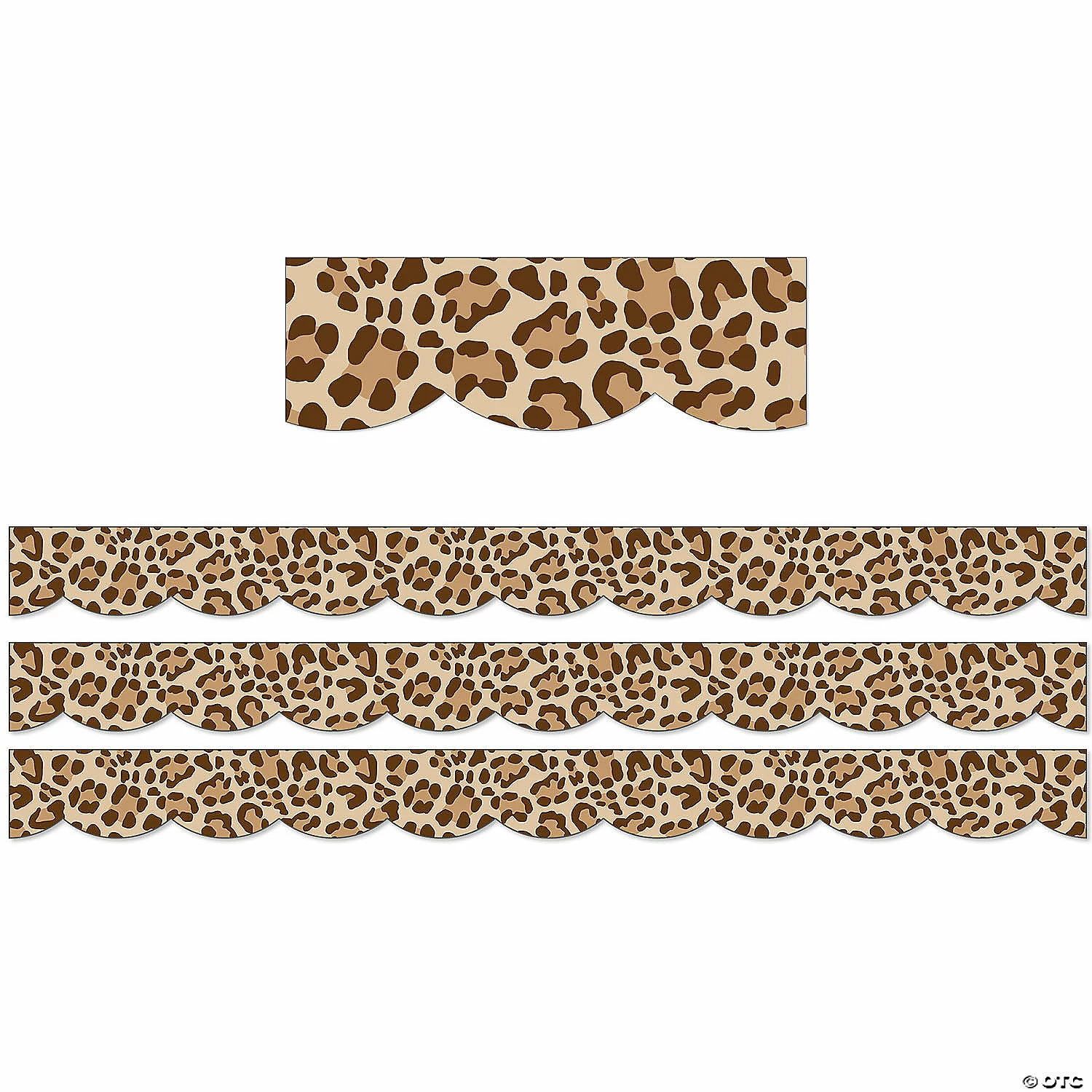 Brand new π€© Schoolgirl Style Simply Safari Leopard Scalloped Border, 39 Feet Per Pack, 3 Packs π