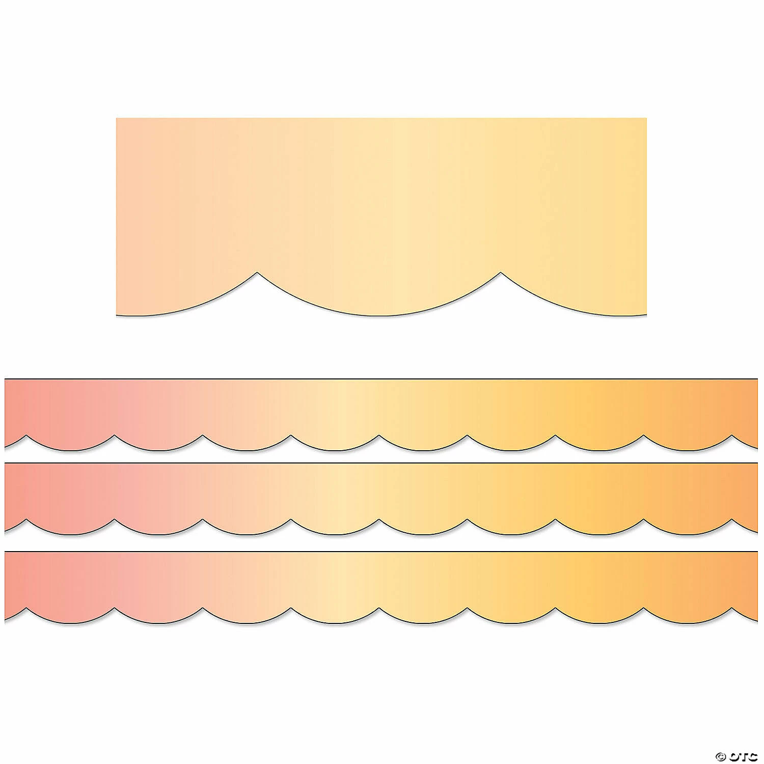 Cheapest 🧨 Schoolgirl Style Simply Safari Safari Sunset Scalloped Border, 39 Feet Per Pack, 3 Packs ✨