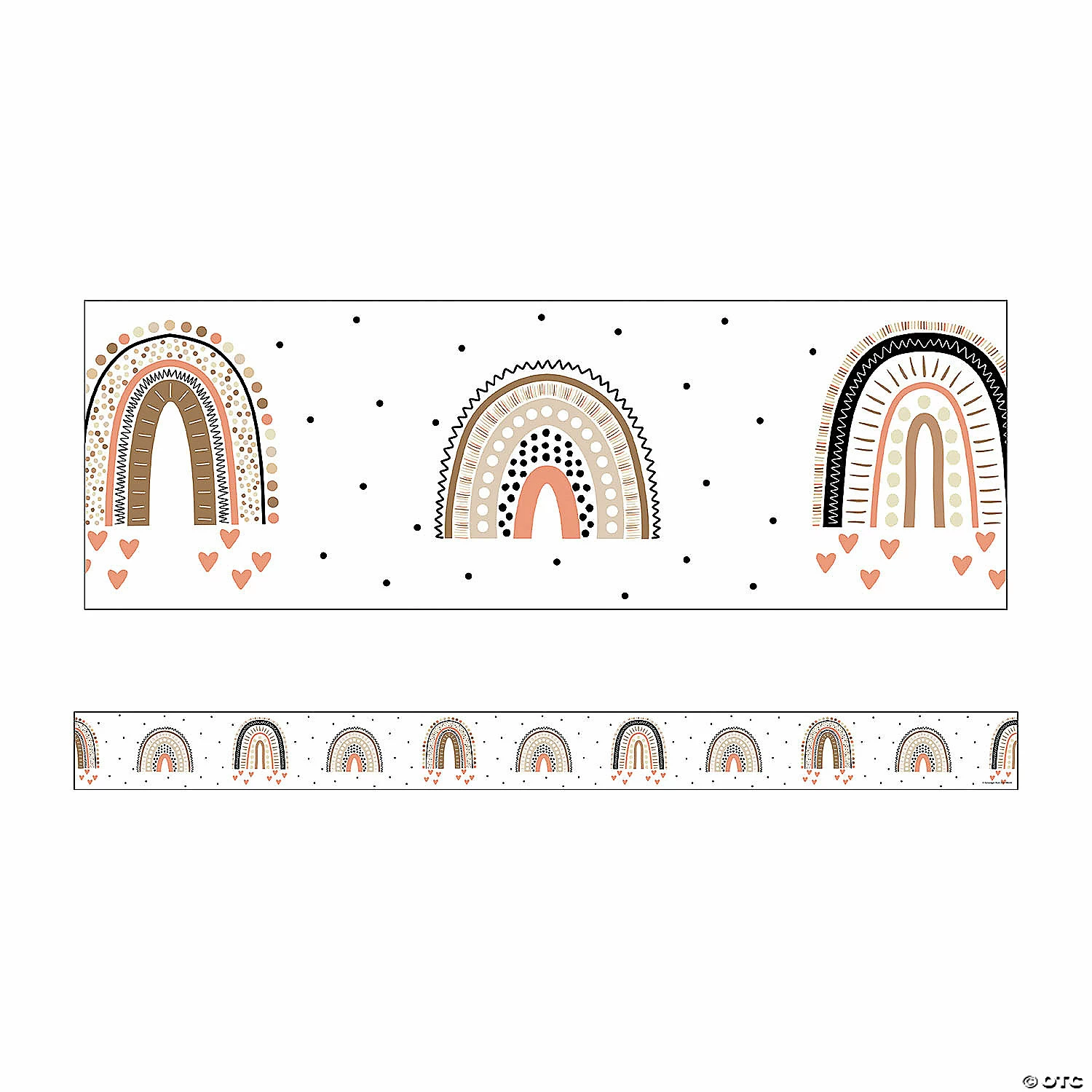 Cheap 🥰 Schoolgirl Style Simply Stylish Boho Rainbows Straight Borders, 36 Feet Per Pack, 6 Packs ✔️ - Image 2