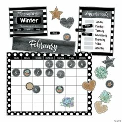 New 🧨 Schoolgirl Style™ Simply Stylish Calendar Bulletin Board Set - 100 Pc. ❤️