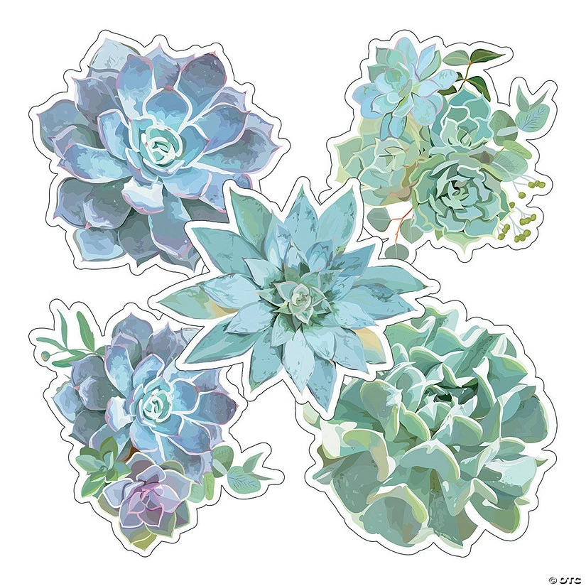 Best Sale ❤️ Schoolgirl Style™ Simply Stylish Succulent Bulletin Board Cutouts - 36 Pc. 🤩