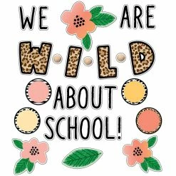 Promo 🧨 Schoolgirl Style We Are Wild about School Bulletin Board Set ⌛