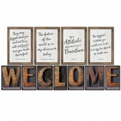 Best Sale ⌛ Schoolgirl Style Welcome Bulletin Board Set Grades PK to 8 ⌛