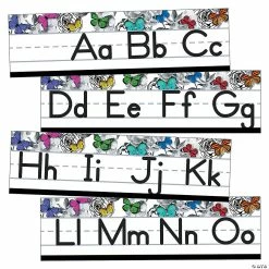 Flash Sale 😀 Schoolgirl Style™ Woodland Whimsy Alphabet Line Mini Bulletin Board Set - 8 Pc. 💯