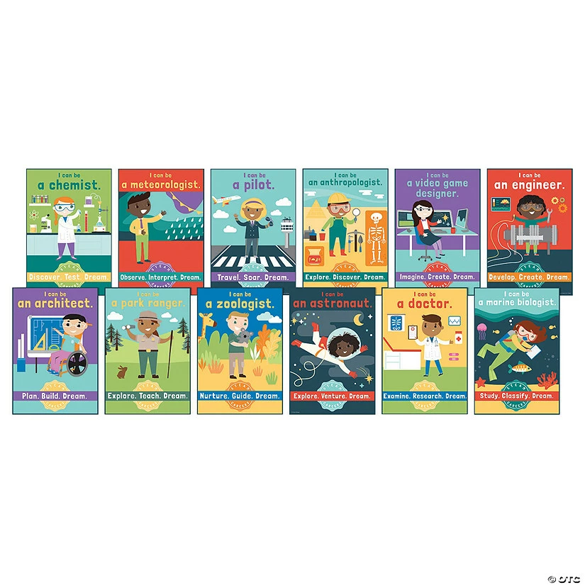 Deals π₯° STEAM Careers Mini Bulletin Board Set - 12 Pc. π