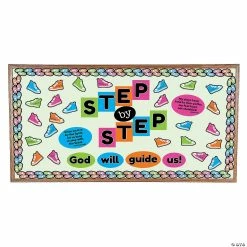 Wholesale 🧨 Step by Step Religious Bulletin Board Set - 59 Pc. 🥰