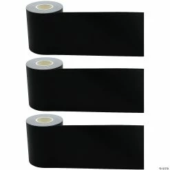 Wholesale ⌛ Teacher Created Resources Black Straight Rolled Border Trim, 50 Feet Per Roll, Pack of 3 🛒