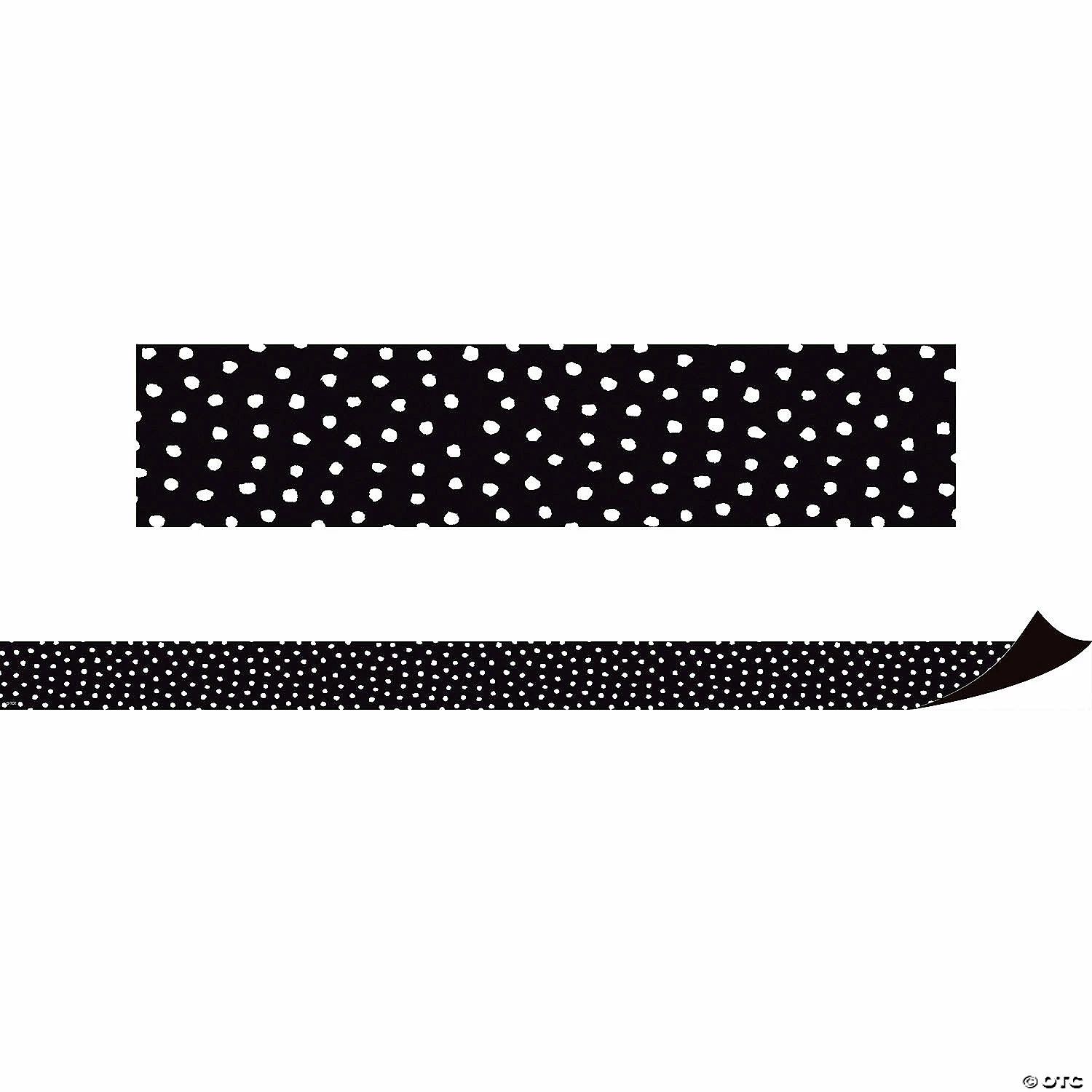 Flash Sale ๐ Teacher Created Resources Black with White Painted Dots Magnetic Border, 24 Feet Per Pack, 2 Packs โค๏ธ - Image 2