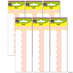 Wholesale ๐ Teacher Created Resources Blush Scalloped Border Trim, 35 Feet Per Pack, 6 Packs ๐