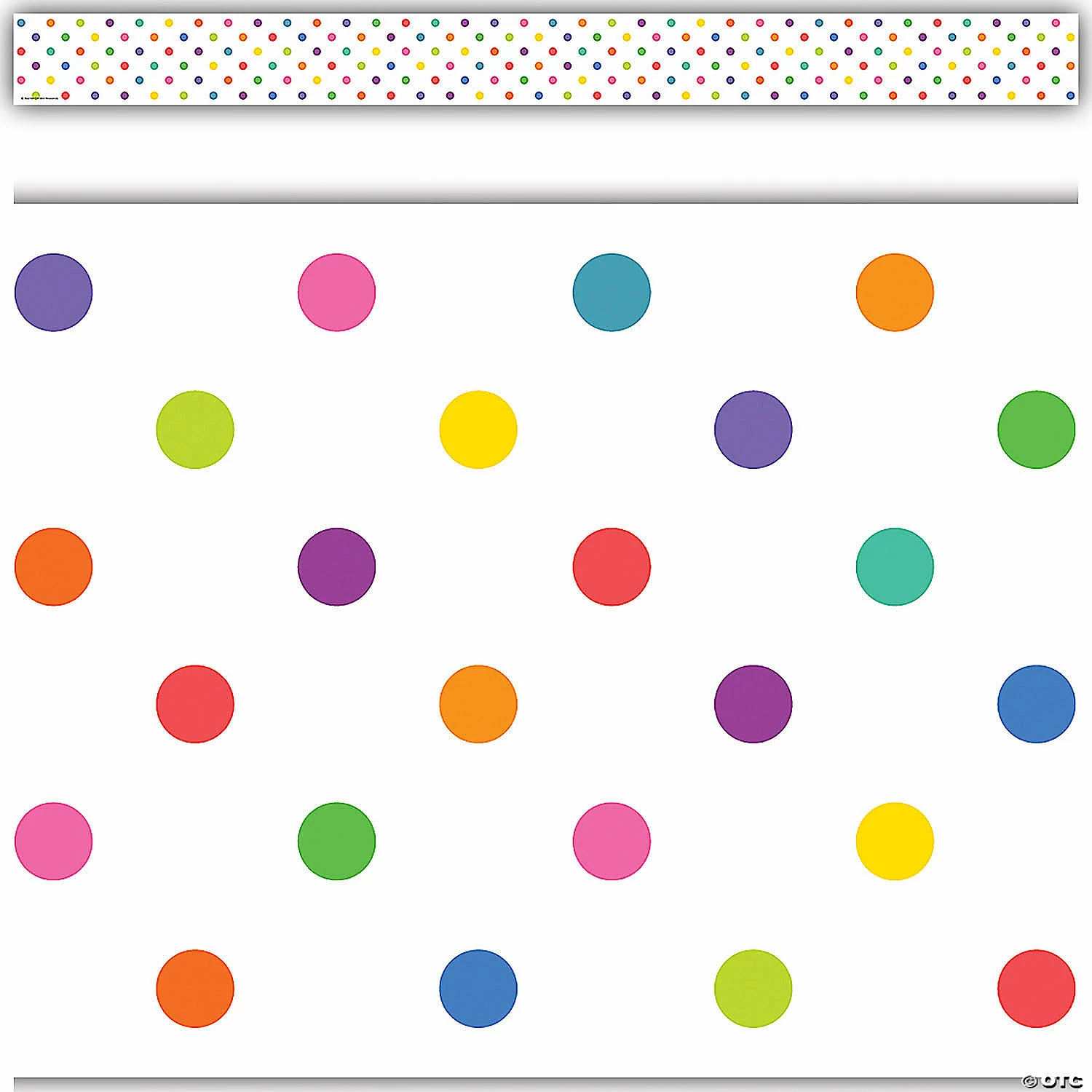 Buy 𧨠Teacher Created Resources Colorful Dots Straight Border Trim, 35 Feet Per Pack, 6 Packs βοΈ - Image 2