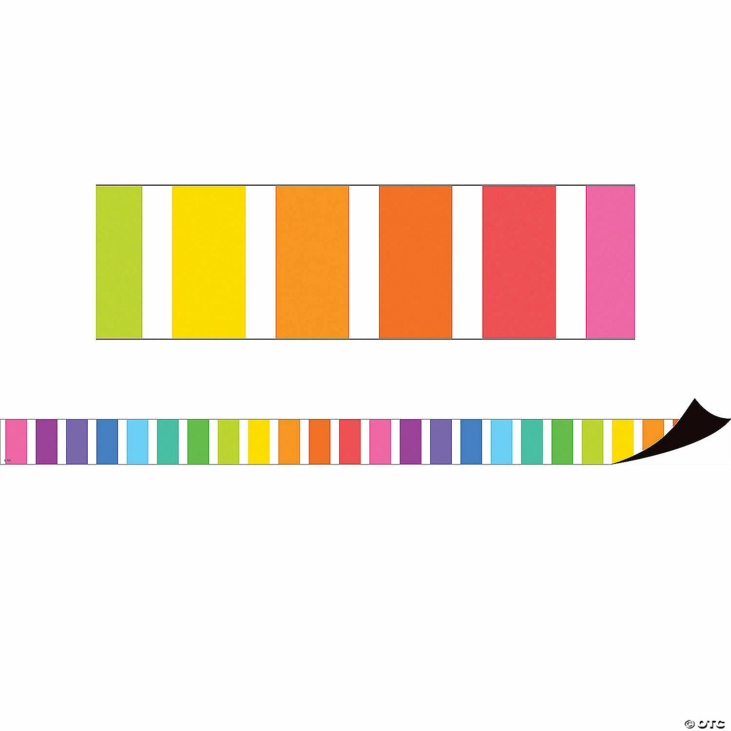 Deals ๐คฉ Teacher Created Resources Colorful Stripes Magnetic Border, 24 Feet Per Pack, 2 Packs ๐ - Image 2