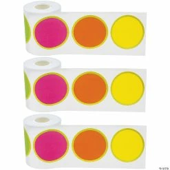Buy โจ Teacher Created Resources Confetti Colorful Circles Straight Rolled Border Trim, 50 Feet Per Roll, Pack of 3 โค๏ธ