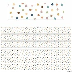 Best Pirce ⭐ Teacher Created Resources Everyone is Welcome Painted Dots Straight Border Trim, 35 Feet Per Pack, 6 Packs 🔔