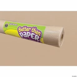 Flash Sale 🥰 Teacher Created Resources Light Brown Better Than Paper Bulletin Boad Roll, 4' x 12', Pack of 4 🎉