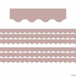 Wholesale 🥰 Teacher Created Resources Light Mauve Scalloped Border Trim, 35 Feet Per Pack, 6 Packs ✔️