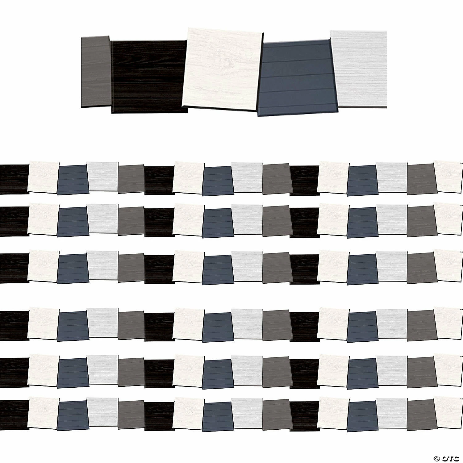 Wholesale ๐ Teacher Created Resources Modern Farmhouse Block Die-Cut Border Trim, 35 Feet, 6 Packs ๐ฅ