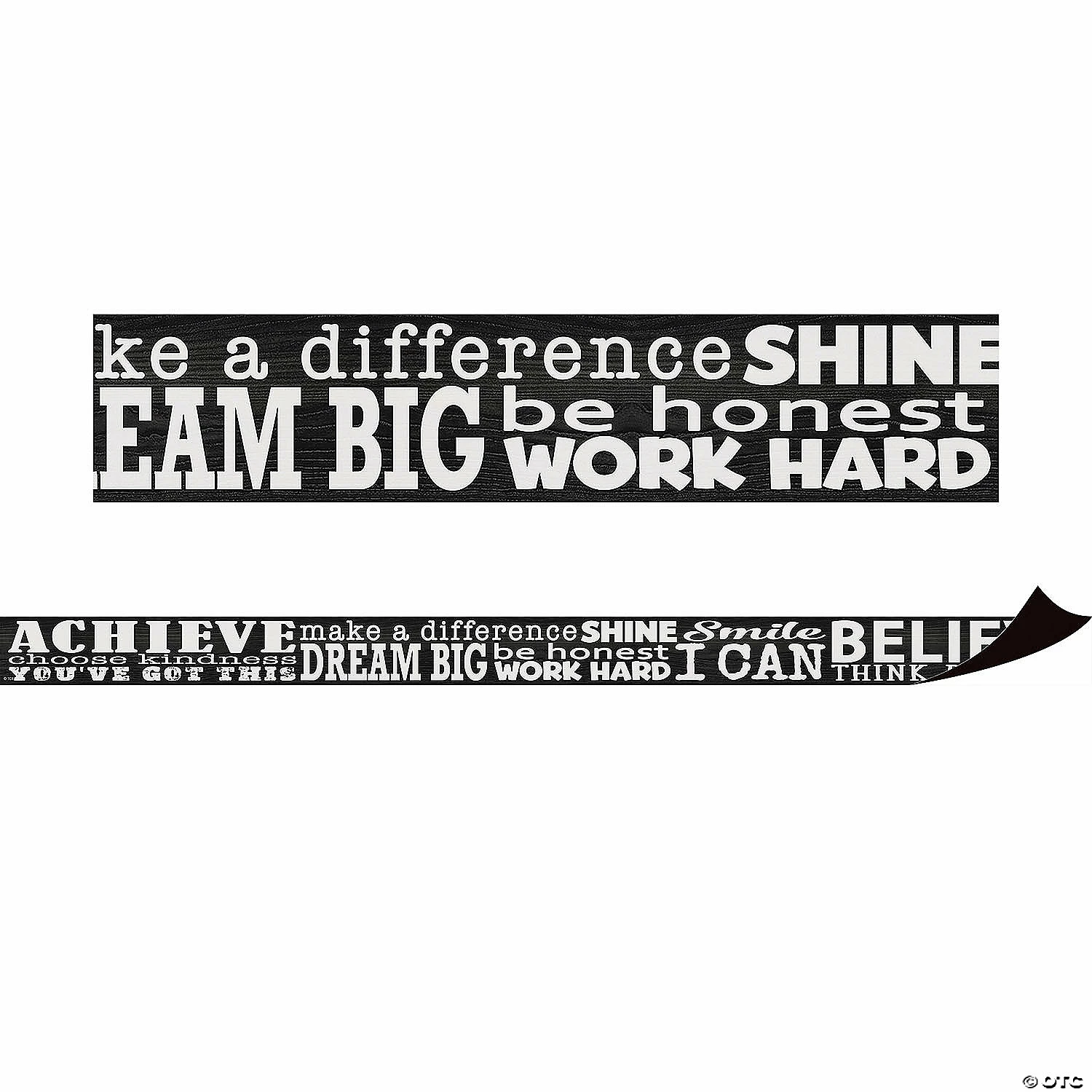 New ❤️ Teacher Created Resources Modern Farmhouse Positive Sayings Magnetic Border, 24 Feet Per Pack, 2 Packs ✨ - Image 2