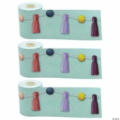 Best reviews of 😉 Teacher Created Resources Oh Happy Day Pom-Poms and Tassels Straight Rolled Border Trim, 50 Feet Per Roll, Pack of 3 💯