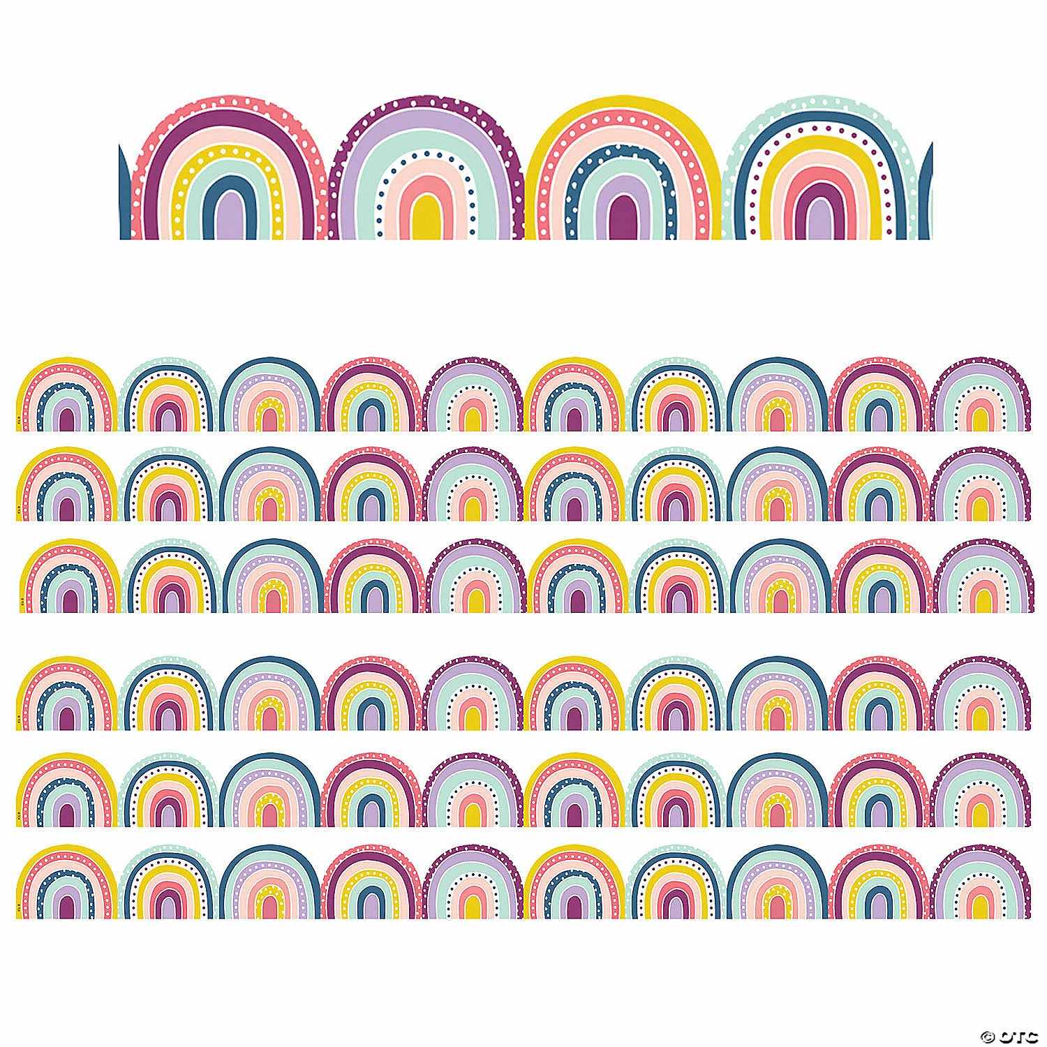 Coupon 🧨 Teacher Created Resources Oh Happy Day Rainbows Die-Cut Border Trim, 35 Feet, 6 Packs 🤩
