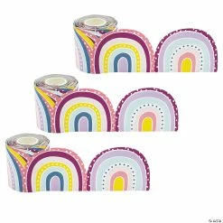Brand new ⌛ Teacher Created Resources Oh Happy Day Rainbows Die-Cut Rolled Border Trim, 50 Feet Per Roll, 3 Rolls 😉