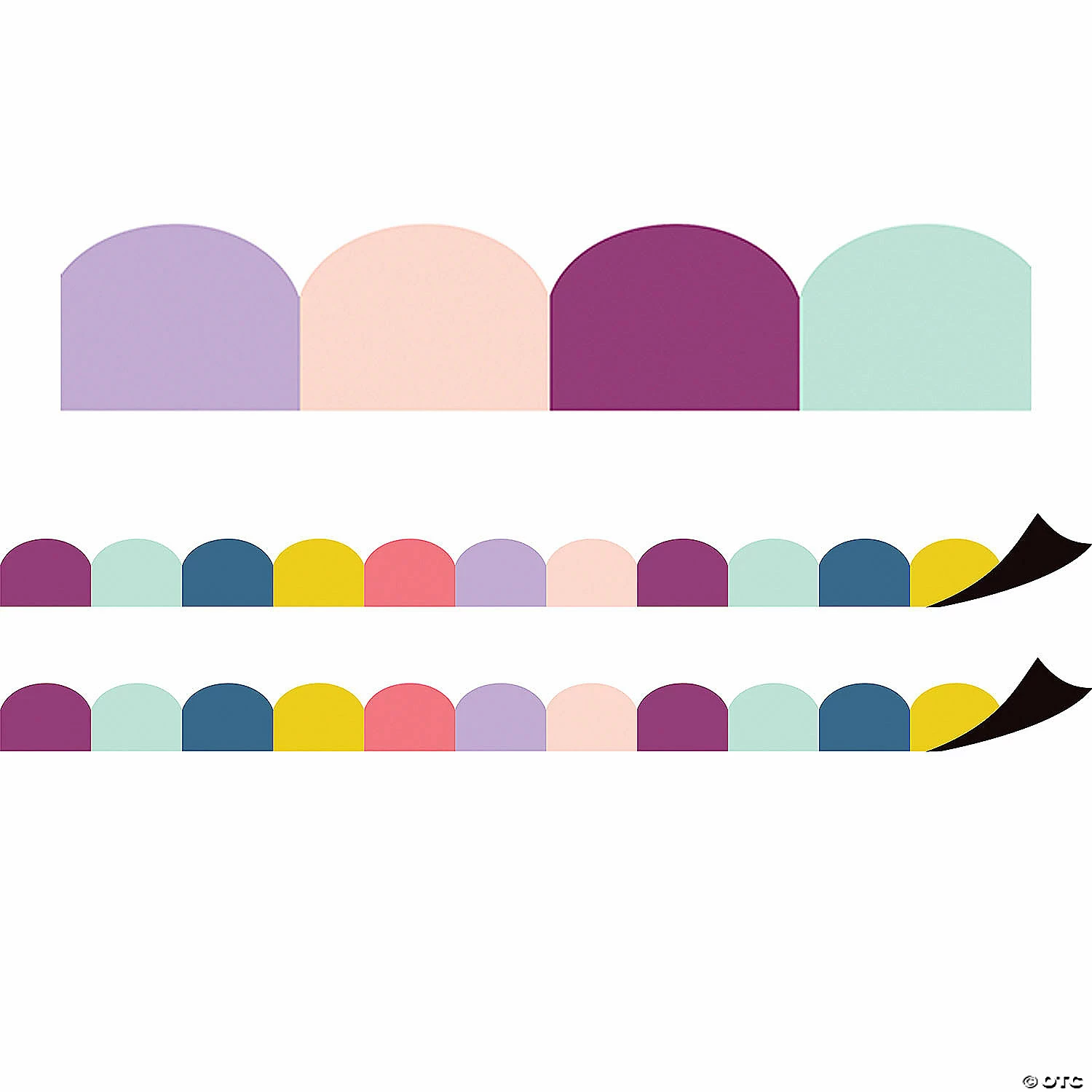 Wholesale ๐งจ Teacher Created Resources Oh Happy Day Scalloped Magnetic Border, 24 Feet Per Pack, 2 Packs ๐