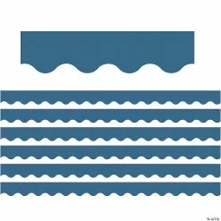 Best Sale ⌛ Teacher Created Resources Slate Blue Scalloped Border Trim, 35 Feet, 6 Packs ⌛