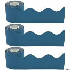 Deals ๐ Teacher Created Resources Slate Blue Scalloped Rolled Border Trim, 50 Feet Per Roll, Pack of 3 โญ