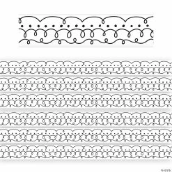 Promo 👏 Teacher Created Resources Squiggles and Dots Die-Cut Border Trim, 35 Feet Per Pack, 6 Packs 🧨