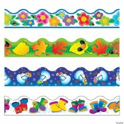 Hot Sale 🎉 Terrific Trimmers® Four Seasons Bulletin Board Borders Variety Pack - 48 Pc. ❤️
