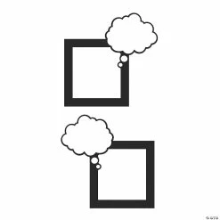 Deals 💯 Thought Bubble Frame Bulletin Board Cutouts - 48 Pc. 😉